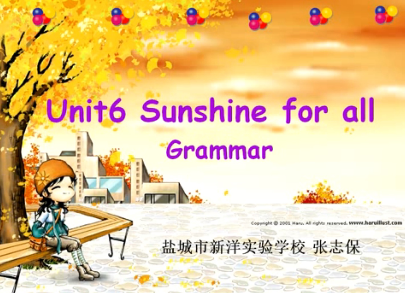 Unit6 Sunshine for all
