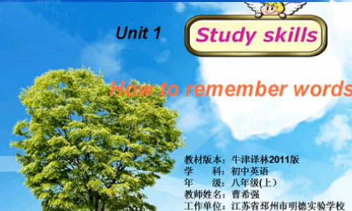 8A unit 1 Study skills